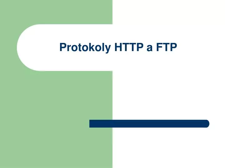 protokoly http a ftp