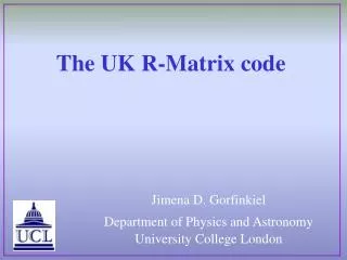The UK R-Matrix code