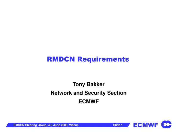 rmdcn requirements