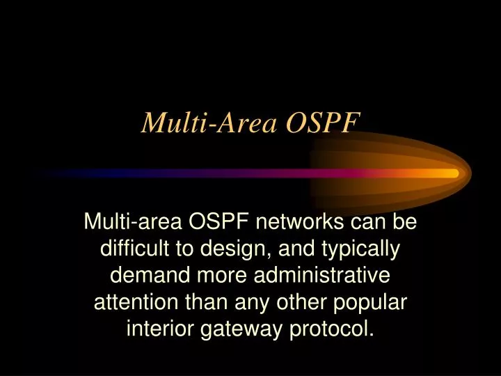 multi area ospf
