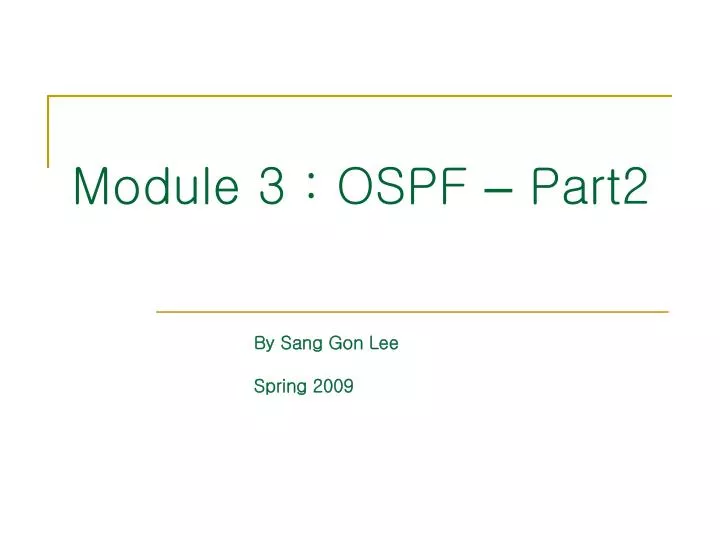 module 3 ospf part2