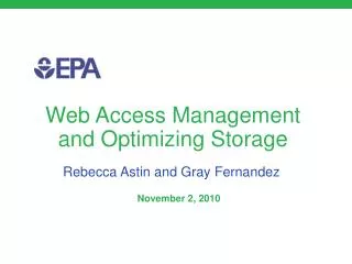 Web Access Management and Optimizing Storage