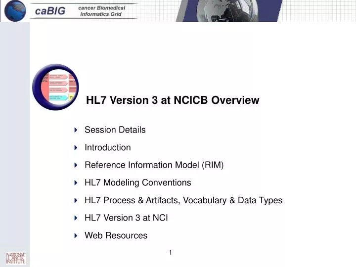 hl7 version 3 at ncicb overview