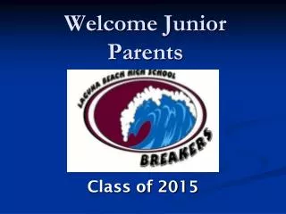 welcome junior parents