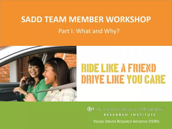 sadd team member workshop