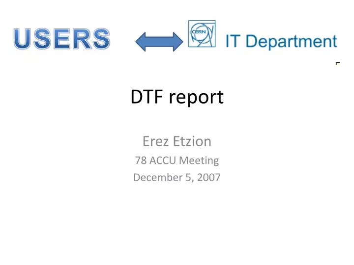 dtf report