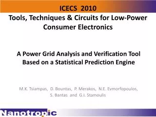 A Power Grid Analysis and Verification Tool Based on a Statistical Prediction Engine