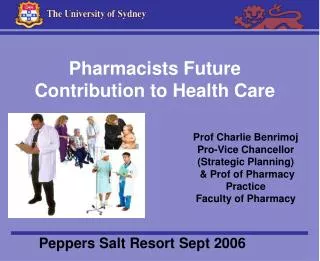 pharmacists future contribution to health care