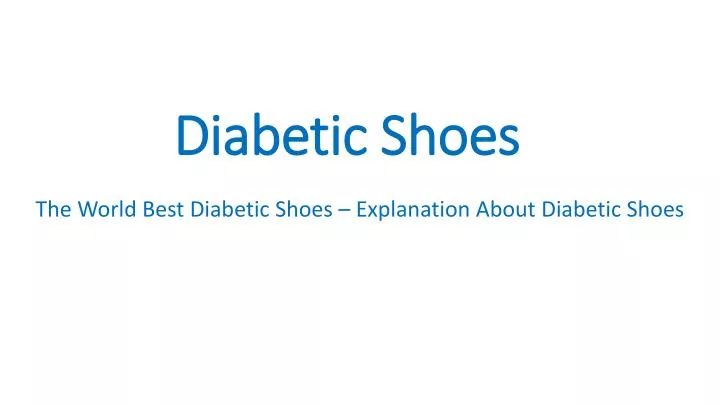 diabetic shoes