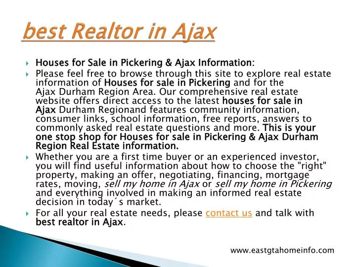 best realtor in ajax