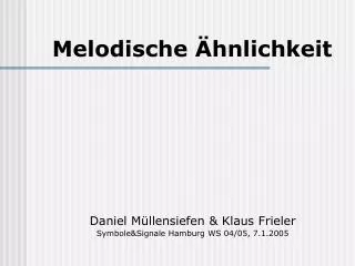 melodi sche hnlichkeit