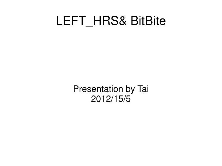 presentation by tai 2012 15 5
