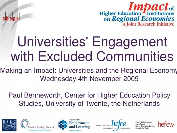 universities engagement with excluded communities