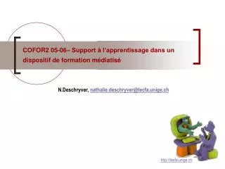 cofor2 05 06 support l apprentissage dans un dispositif de formation m diatis