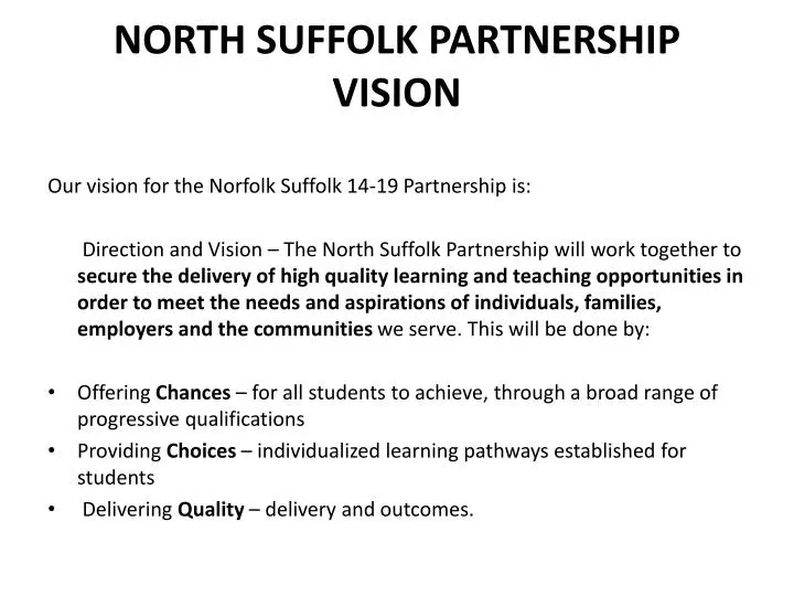 north suffolk partnership vision