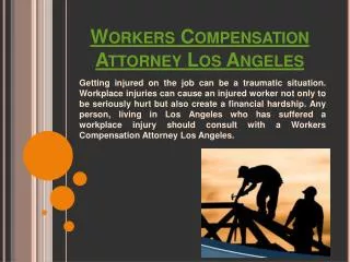 Workers Compensation Lawyer Los Angeles