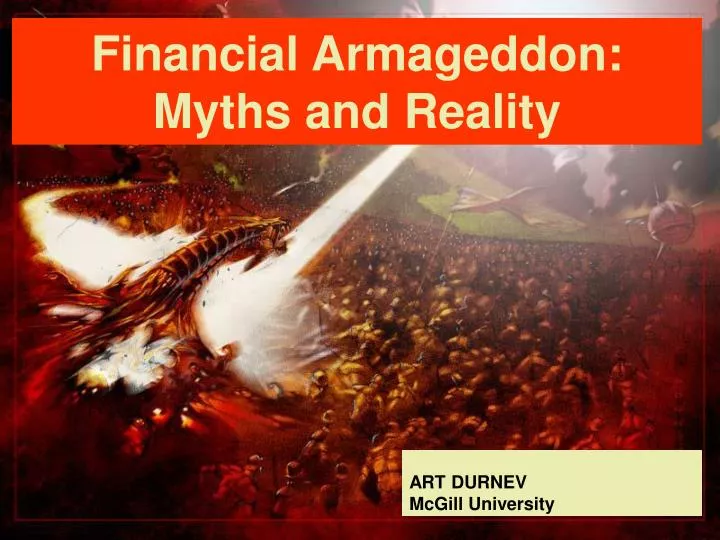 financial armageddon myths and reality