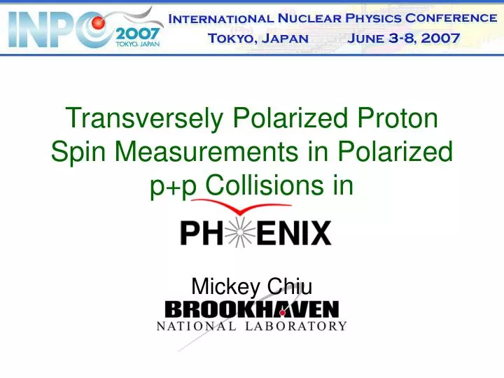 transversely polarized proton spin measurements in polarized p p collisions in
