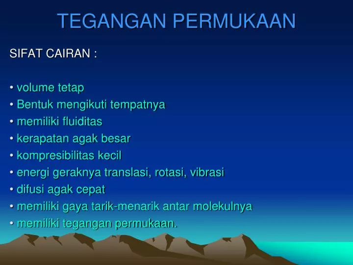 tegangan permukaan