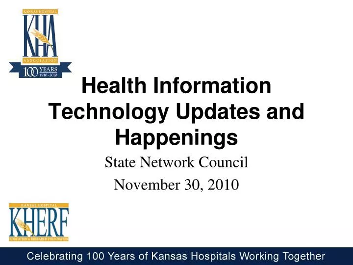 health information technology updates and happenings