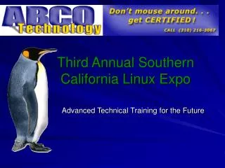 Third Annual Southern California Linux Expo