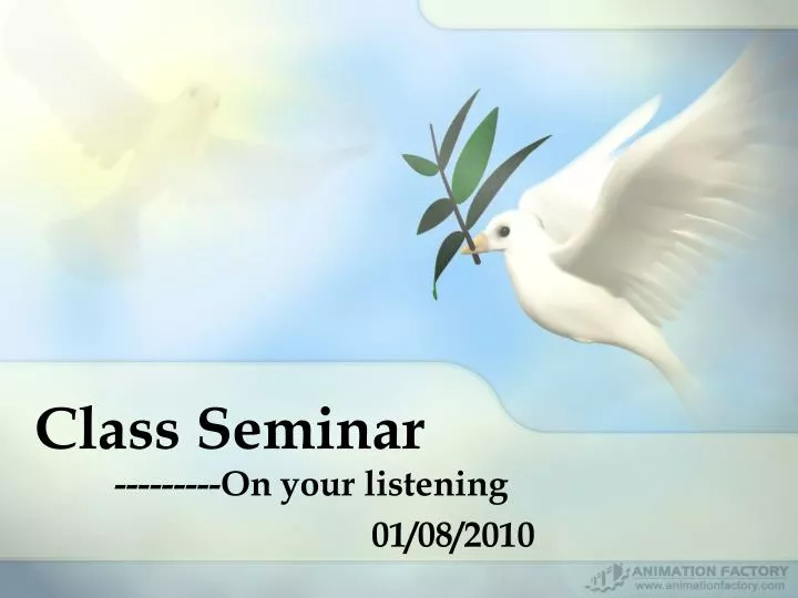class seminar