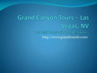 Grand Canyon Tours Las Vegas