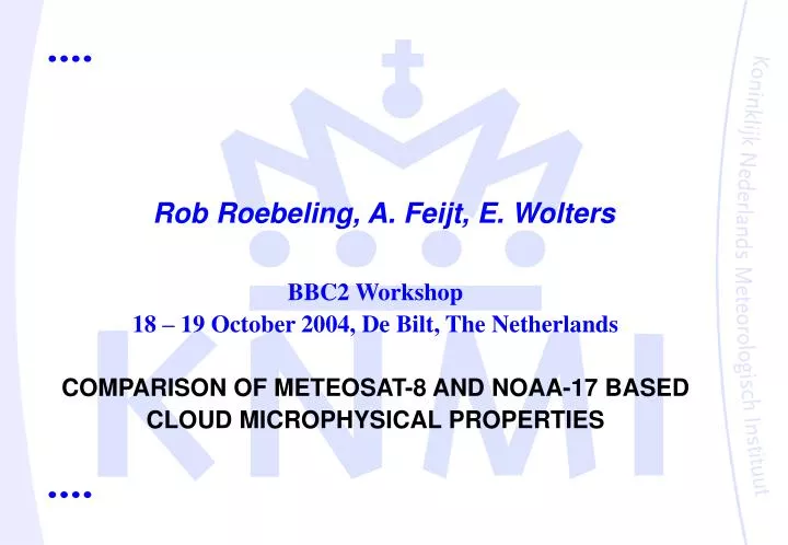 rob roebeling a feijt e wolters