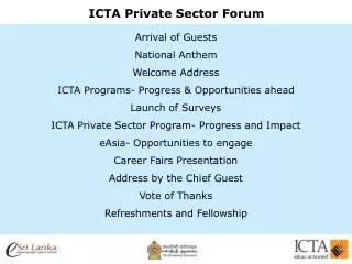 ICTA Private Sector Forum