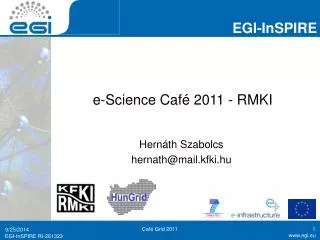 e science caf 2011 rmki