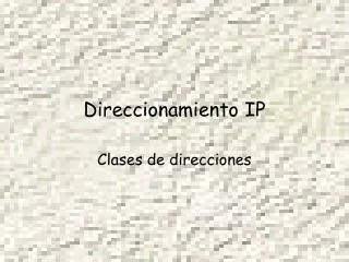 direccionamiento ip