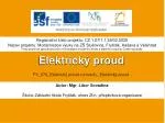 Elektrický proud - slide 1
