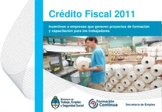 cr dito fiscal 2011