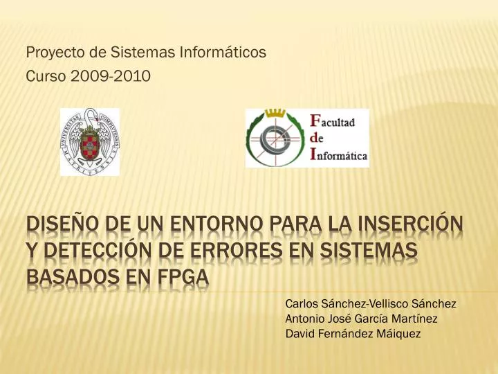 proyecto de sistemas inform ticos curso 2009 2010