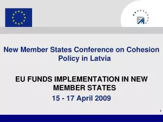 New Member States Conference on Cohesion Policy in Latvia