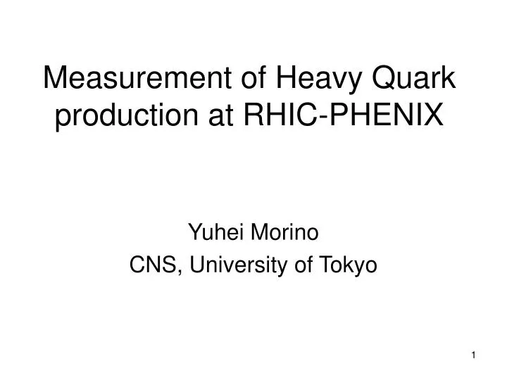 measurement of heavy quark production at rhic phenix