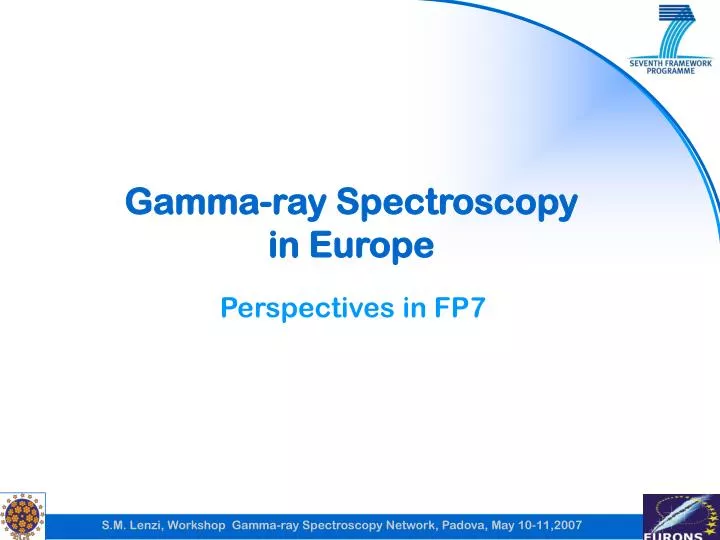 gamma ray spectroscopy in europe