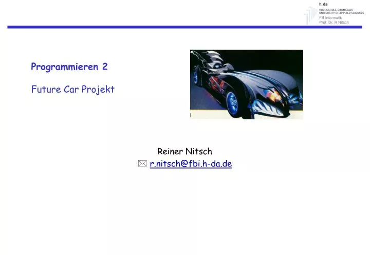 programmieren 2 future car projekt