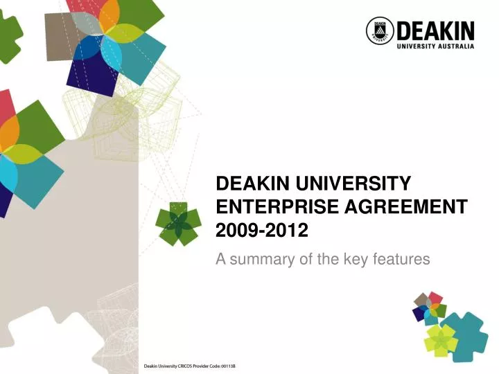 deakin university enterprise agreement 2009 2012
