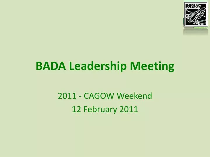 bada leadership meeting