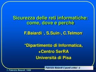 sicurezza delle reti informatiche come dove e perch