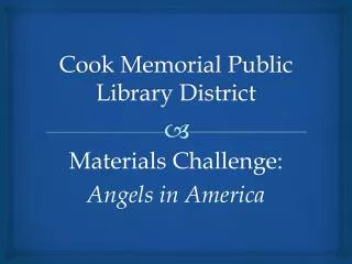 Cook Memorial Public Library District