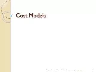 Cost Models