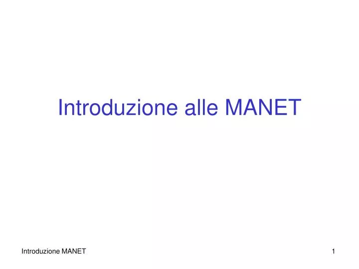 introduzione alle manet