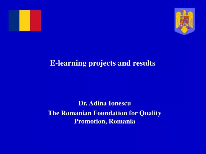 e learning projects and results