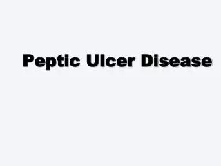 peptic ulcer disease