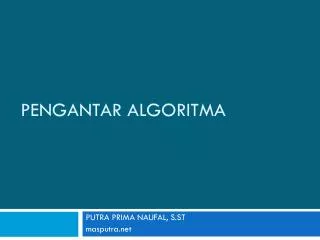 pengantar algoritma