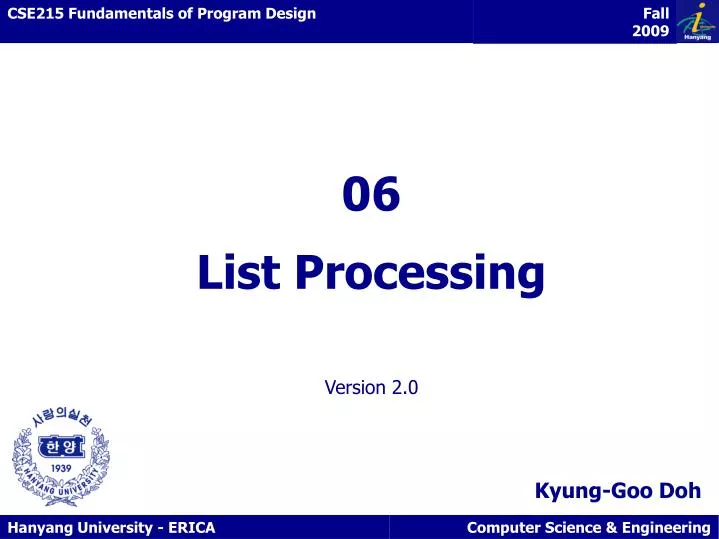 06 list processing