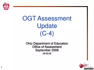 OGT Assessment Update (C-4)