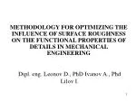 Optimizing Surface Roughness for Enhanced Functional Properties in Mechanical Engineering - slide 1